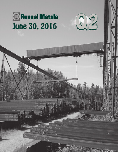 Miniature Russel Metals
 Rapport trimestriel 2016-q2