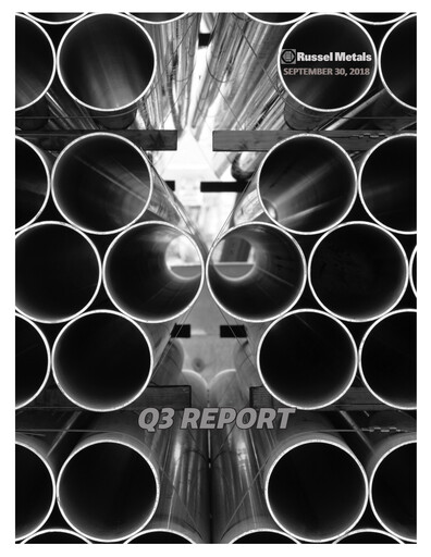 Miniature Russel Metals
 Rapport trimestriel 2018-q3