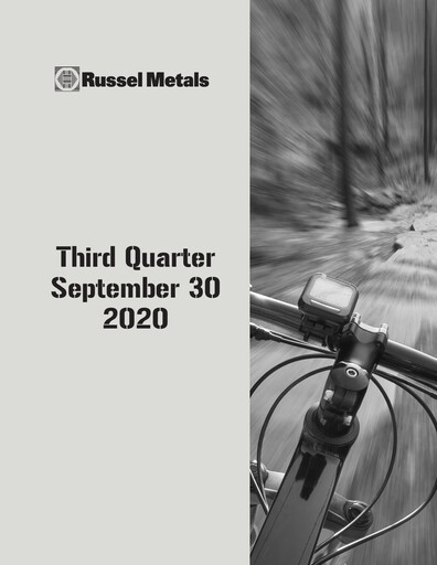 Miniature Russel Metals
 Rapport trimestriel 2020-q3