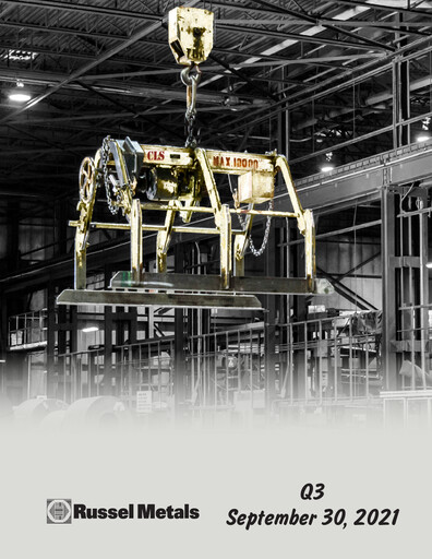 Miniature Russel Metals
 Rapport trimestriel 2021-q3