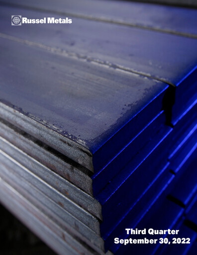 Miniature Russel Metals
 Rapport trimestriel 2022-q3