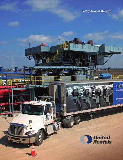 Thumbnail United Rentals
 Annual Report 2015