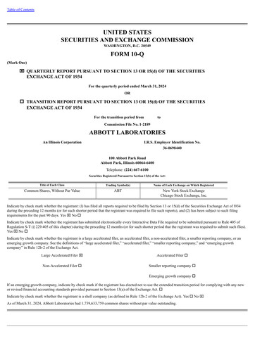 Thumbnail Abbott Laboratories Quarterly Report 2024-q1