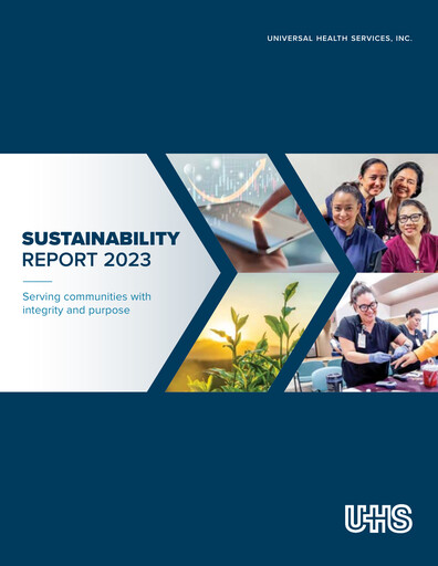 Thumbnail Universal Health Services
 Sustainability Report 2023