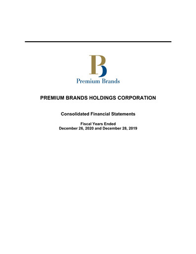 Thumbnail Premium Brands Financial Statement 2020