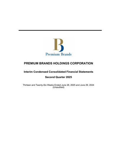 Thumbnail Premium Brands Quarterly Report 2025-q2