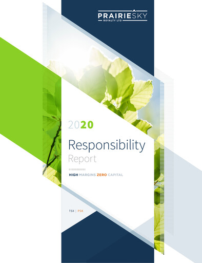 Thumbnail PrairieSky Royalty
 Sustainability Report 2020