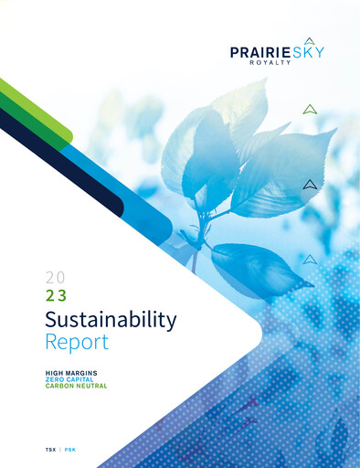 Thumbnail PrairieSky Royalty
 Sustainability Report 2023