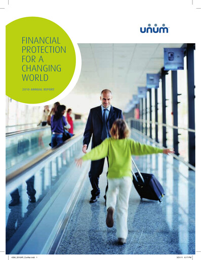 Thumbnail Unum Annual Report 2010