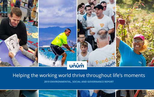 Thumbnail Unum ESG Report 2019