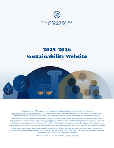 Miniature Power Corporation of Canada Rapport de durabilité 2025-2026