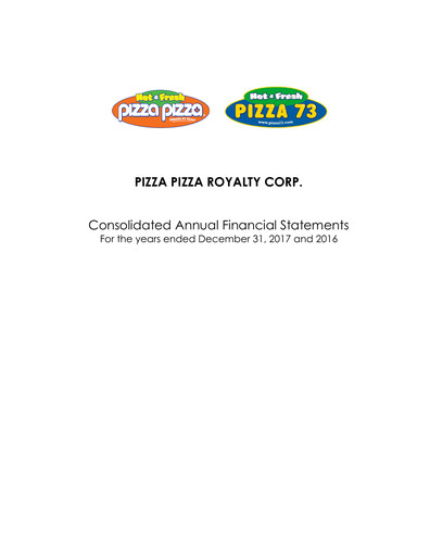 Thumbnail Pizza Pizza Financial Statement 2017