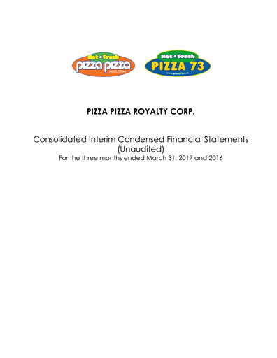 Thumbnail Pizza Pizza Quarterly Report 2017-q1