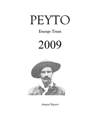 Miniature Peyto Exploration & Development Rapport annuel 2009