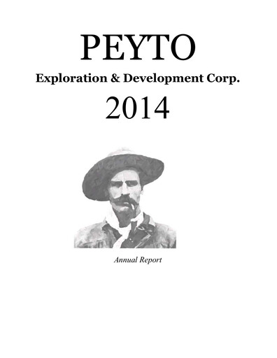 Miniature Peyto Exploration & Development Rapport annuel 2014