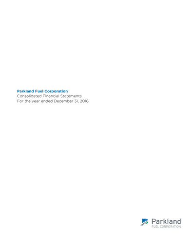 Thumbnail Parkland Corp Financial Statement fy2016