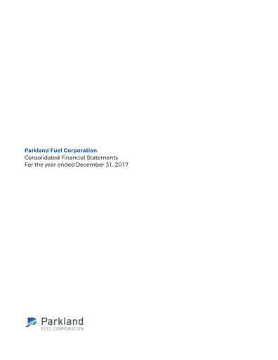 Thumbnail Parkland Corp Financial Statement fy2017
