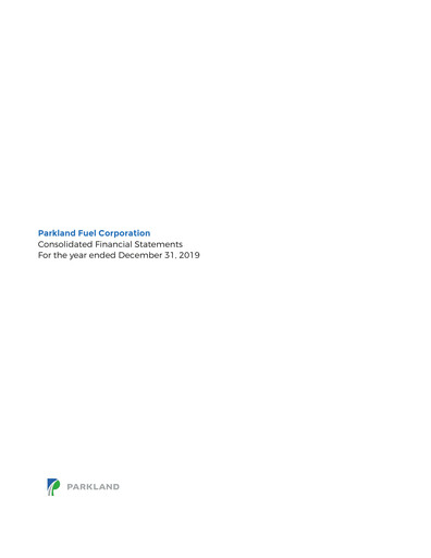 Thumbnail Parkland Corp Financial Statement fy2019