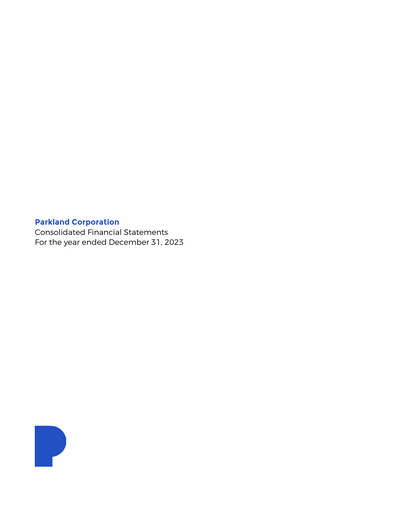 Thumbnail Parkland Corp Financial Statement fy2023