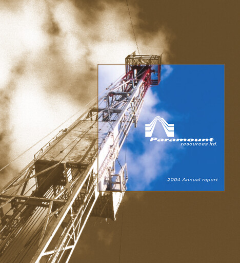 Thumbnail Paramount Resources Annual Report 2004