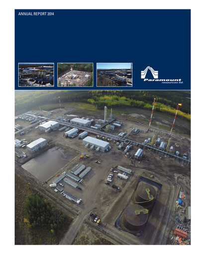 Thumbnail Paramount Resources Annual Report 2014