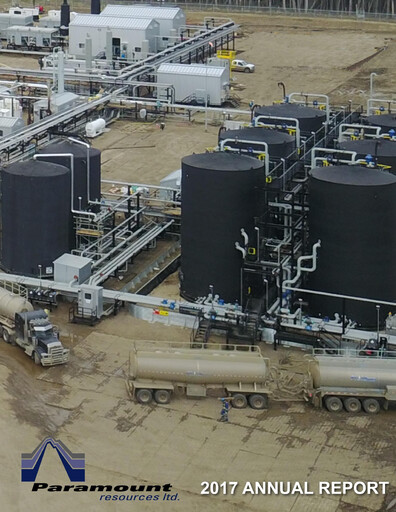 Thumbnail Paramount Resources Annual Report 2017