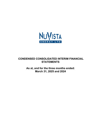 Thumbnail NuVista Energy Quarterly Report 2025-q1