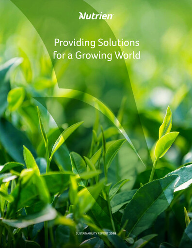 Thumbnail Nutrien Sustainability Report 2018