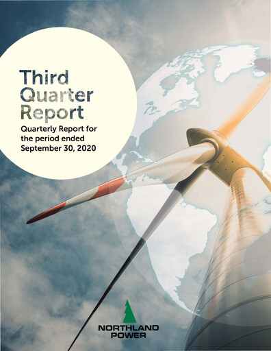 Thumbnail Northland Power
 Quarterly Report 2020-q3