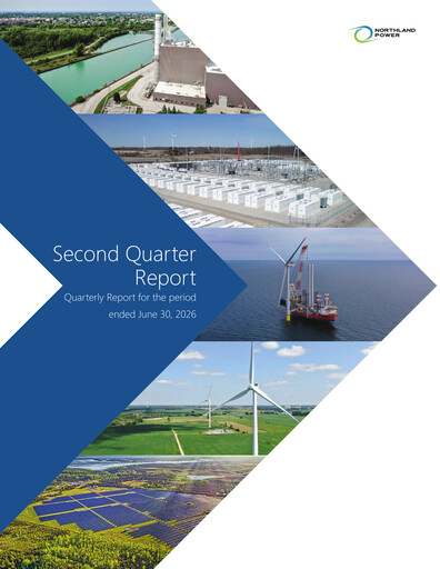 Miniature Northland Power
 Rapport trimestriel 2026-q2