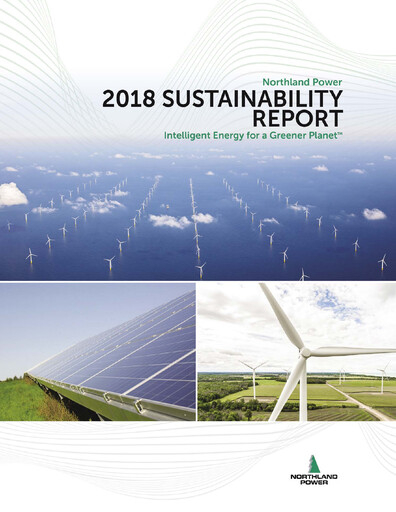 Thumbnail Northland Power
 Sustainability Report 2018