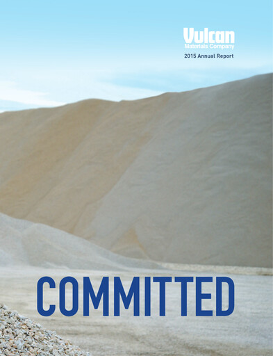 Thumbnail Vulcan Materials Annual Report 2015