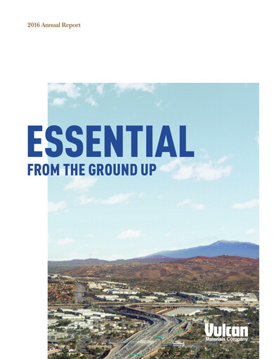 Thumbnail Vulcan Materials Annual Report 2016