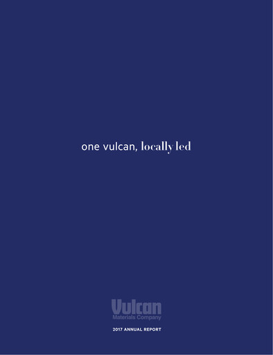 Thumbnail Vulcan Materials Annual Report 2017