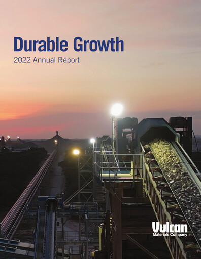 Thumbnail Vulcan Materials Annual Report 2022