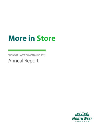 Thumbnail The North West Company Annual Report 2012