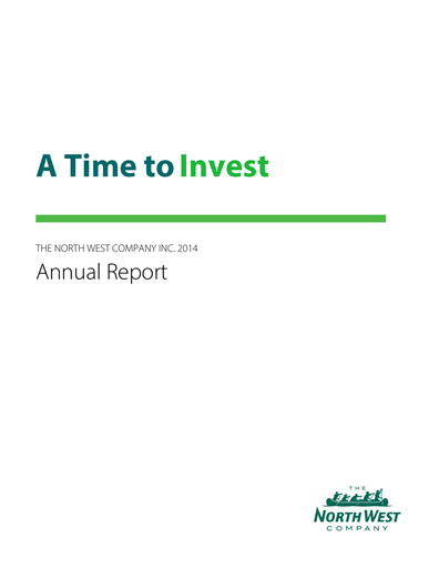 Thumbnail The North West Company Annual Report 2014
