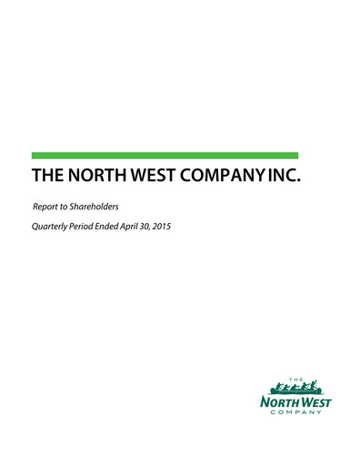 Thumbnail The North West Company Quarterly Report 2015-q1
