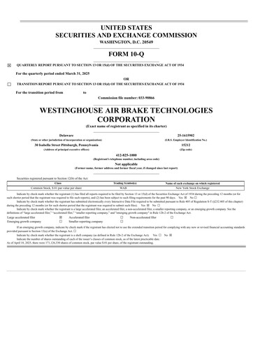 Vorschaubild Wabtec Quartalsbericht 2025-q1