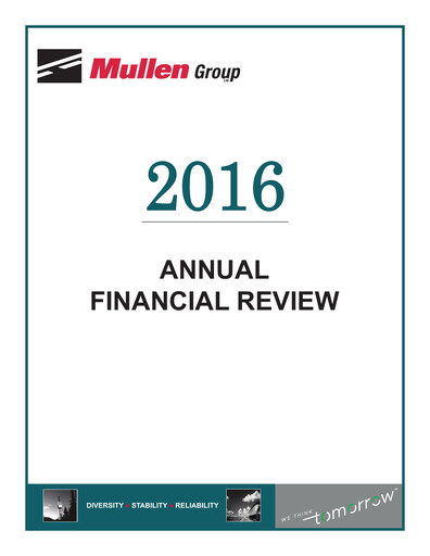 Thumbnail Mullen Group Financial Report 2016