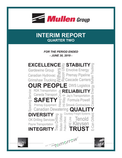 Thumbnail Mullen Group Quarterly Report 2019-q2