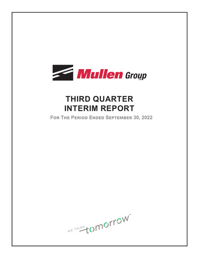 Thumbnail Mullen Group Quarterly Report 2022-q3
