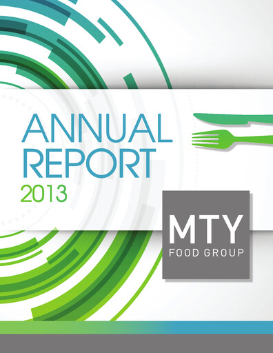 Thumbnail MTY Food Group Annual Report 2013