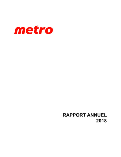 Thumbnail Metro Annual Report 2018