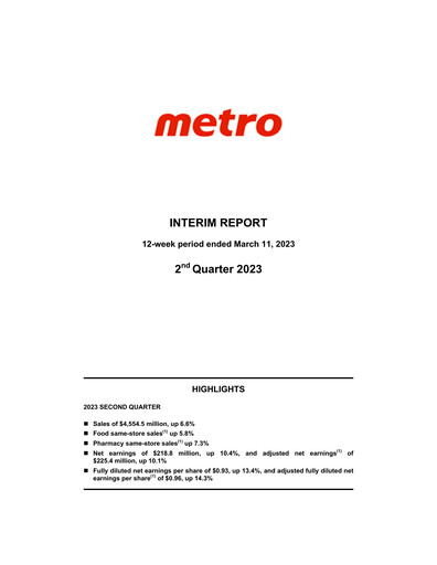 Thumbnail Metro Quarterly Report 2023-q2