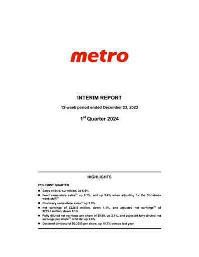 Thumbnail Metro Quarterly Report 2024-q1