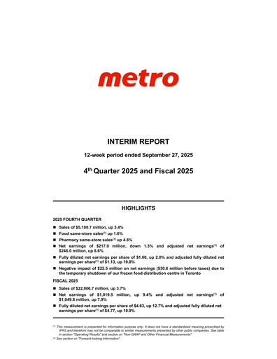 Thumbnail Metro Quarterly Report 2025-q4
