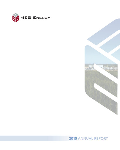 Thumbnail MEG Energy Annual Report 2015