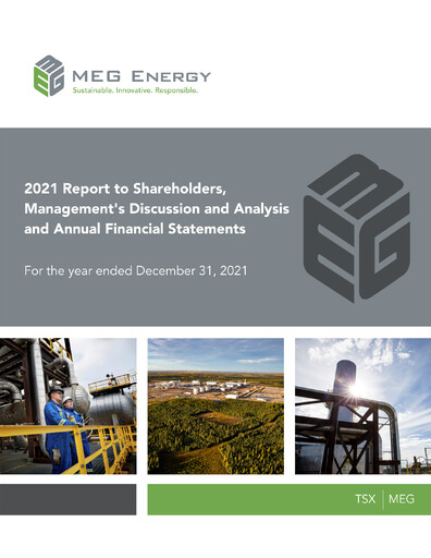 Vorschaubild MEG Energy Finanzmitteilung 2021