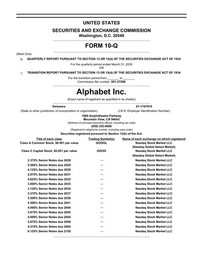 Vorschaubild Alphabet (Google) Quartalsbericht 2026-q1
